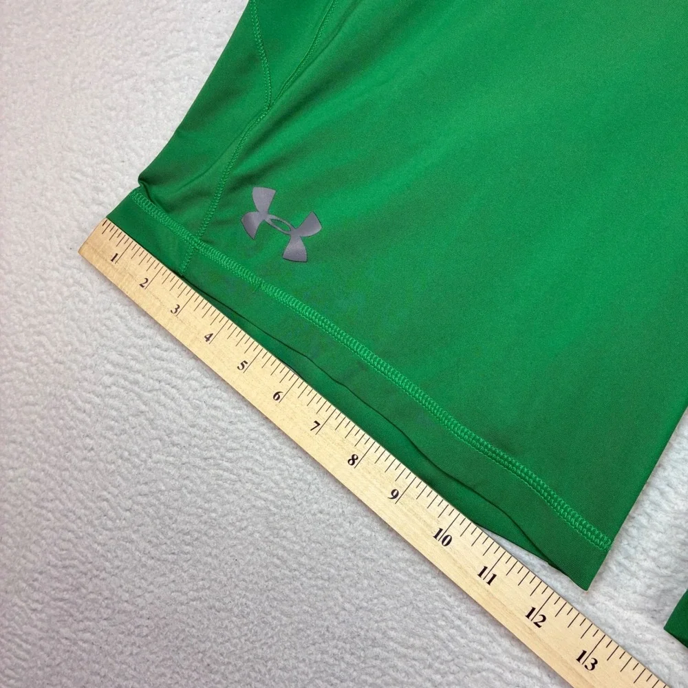 Under Armour Notre Dame Basketball Shorts Men M Green Gym Training Stretch Baggy